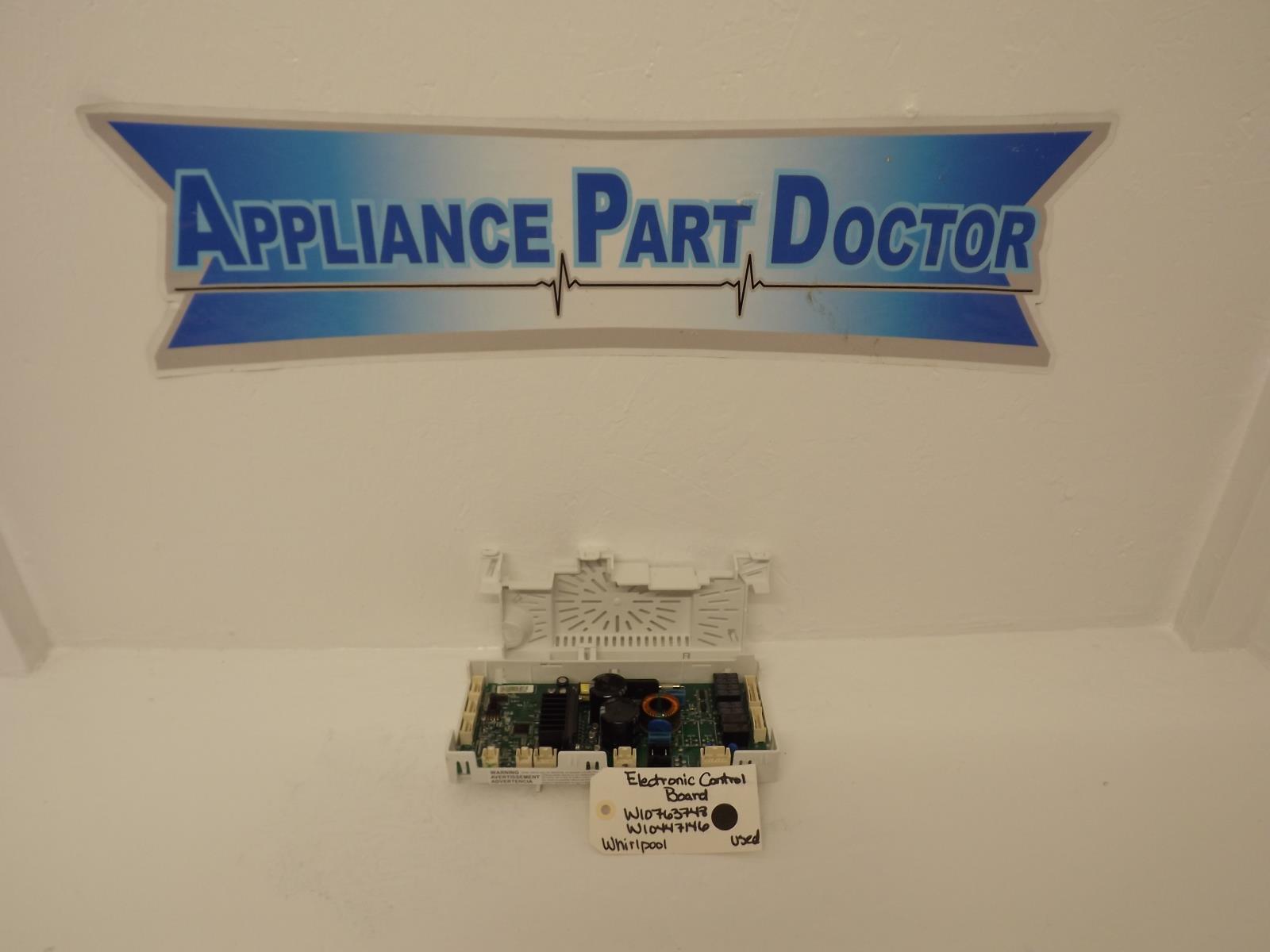 Whirlpool Washer W10763748 W10447146 Electronic Control Board Used Whirlpool Washer W10763748 W10447146 Electronic Control Board Used